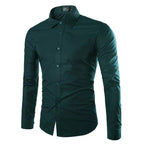 Men's Tailored Business Shirt with Kent Collar & Stretch-Cotton Fit — Sebastian