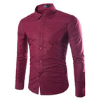 Men's Tailored Business Shirt with Kent Collar & Stretch-Cotton Fit — Sebastian