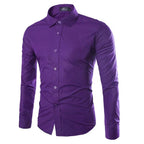 Men's Tailored Business Shirt with Kent Collar & Stretch-Cotton Fit — Sebastian