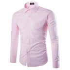 Men's Tailored Business Shirt with Kent Collar & Stretch-Cotton Fit — Sebastian