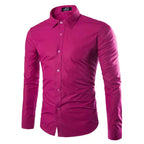Men's Tailored Business Shirt with Kent Collar & Stretch-Cotton Fit — Sebastian