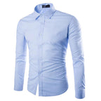 Men's Tailored Business Shirt with Kent Collar & Stretch-Cotton Fit — Sebastian