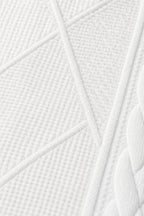 Women's Open Front Blazer with Stand Collar & Cable Knit Texture - Diamond Texture Close Up