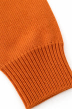 Women's Hooded Knit Sweater with Ribbed Cuffs & Drawstring Hood - Cuff Detail