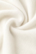 Women's Hooded Knit Sweater with Ribbed Trim & Oversized Fit - Fabric Texture