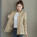 Women's Zip-Up Bomber Jacket with Drawstring Waist for Everyday Layering — Roisin