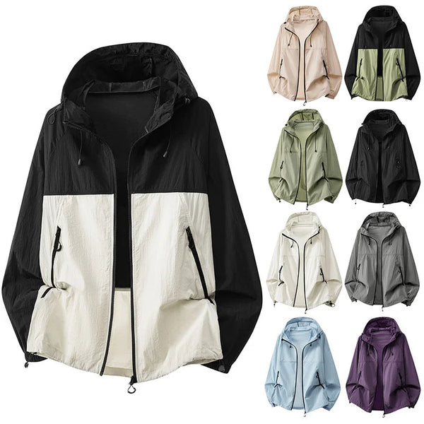 Men's Relaxed-Fit Hooded Jacket with Zip Pockets & Drawstring Hem — Nathan