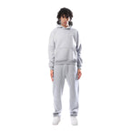 Light Grey Women's Tracksuit with Oversized Hoodie & Relaxed Jogger Pants