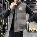 Men's Padded Vest with Quilted Insulation & Relaxed Fit - Worn Lifestyle Front