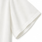 White Women's Oversized Ruffle Blouse with V-Neck & Three-Quarter Sleeves — Nell - Sleeve Detail