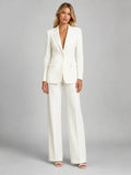 Women's Blazer Pants Set with Relaxed Fit & Stretch Comfort — Nova