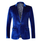 Men's Tailored Velvet Tuxedo Jacket with Satin Lapel & Comfortable Fit - Front Royal