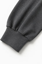 Women's Turtleneck Pants Set with Wide-Leg Trousers in Brushed Knit - Sleeve Cuff Detail