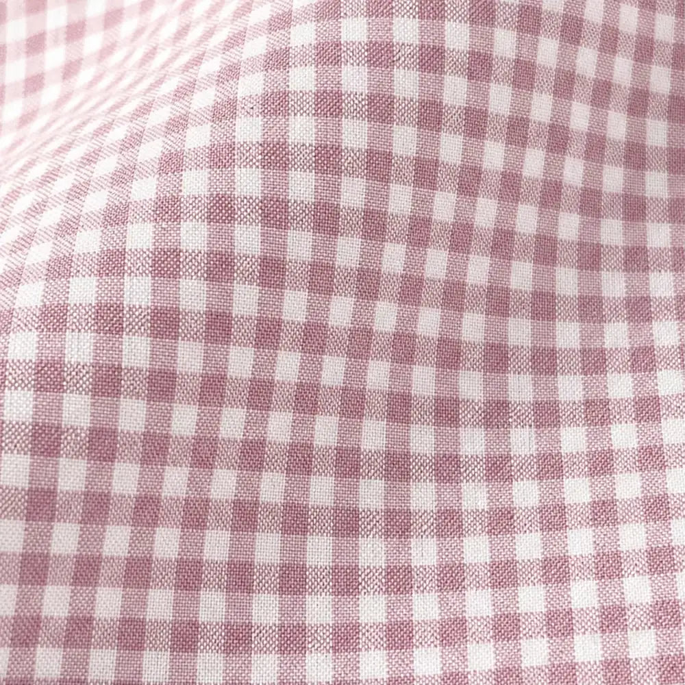 Women's Vintage Plaid Shirt with Button-Front & Relaxed Fit - Fabric Close Up Texture