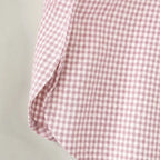Women's Vintage Plaid Shirt with Button-Front & Relaxed Fit - Hem Detail Close Up