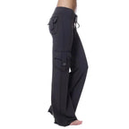 Women's Cargo Pants with Wide-Leg Fit & Relaxed Comfort - Side Pose 6