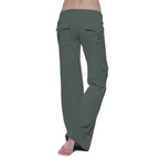 Women's Cargo Pants with Wide-Leg Fit & Relaxed Comfort