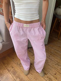 Women's Wide-Leg Lounge Pants with Elastic Waistband & Side Pockets — Zora